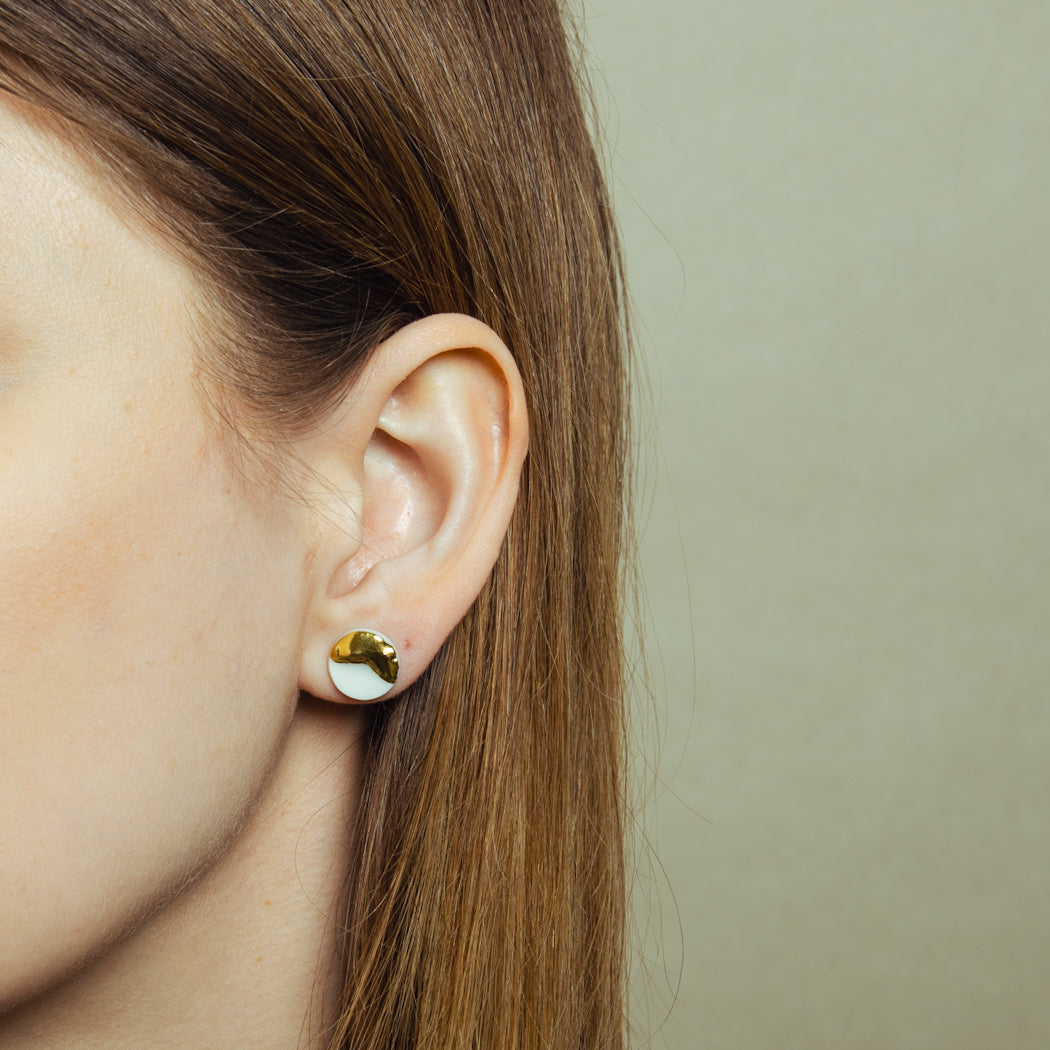 "Kaleho" porcelain earrings