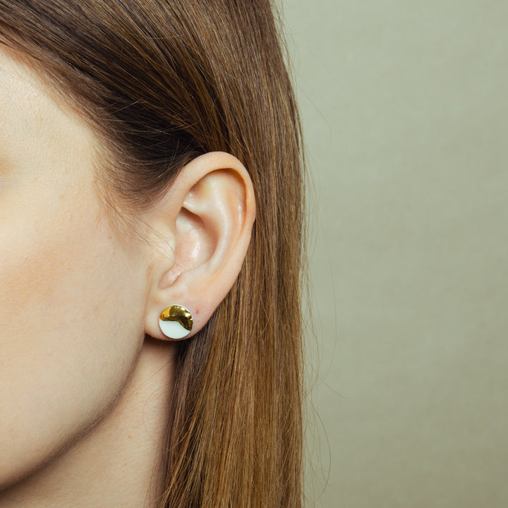 "Kaleho" porcelain earrings