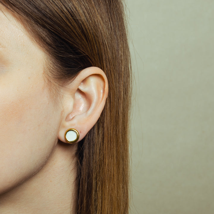 "Friso" porcelain earrings