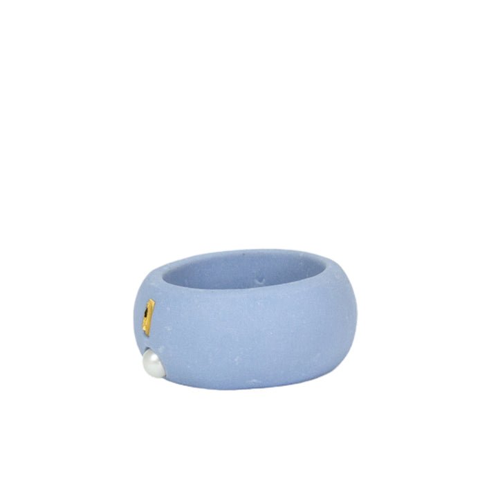 "Dara" Porcelain Ring With Gold