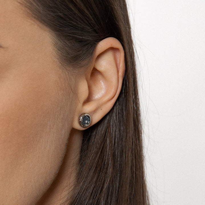 Porcelain earrings in black from FreakyFoxx