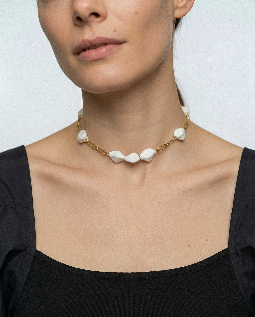"Kalleno" porcelain necklace