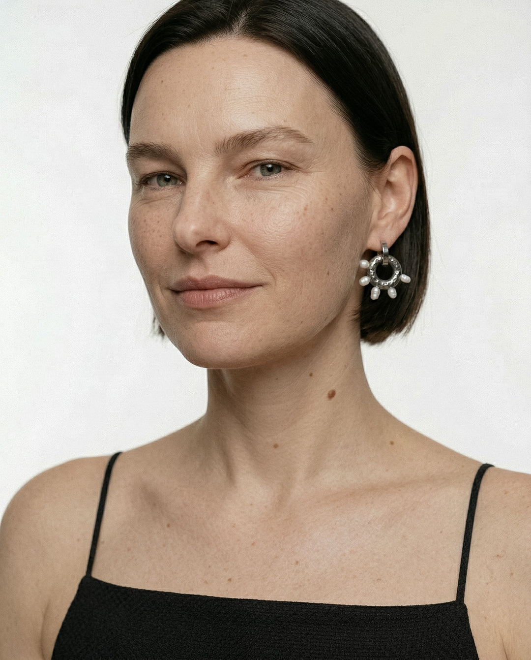 "Juno" Hoops With Charms Midi