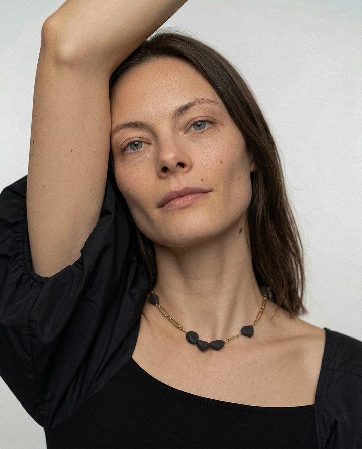 "Malaika" porcelain necklace