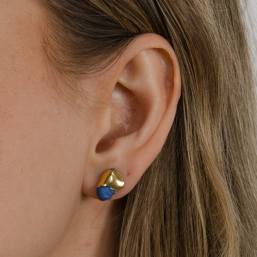 "Haruko" ooak porcelain earrings