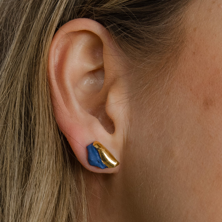 "Haruko" ooak porcelain earrings
