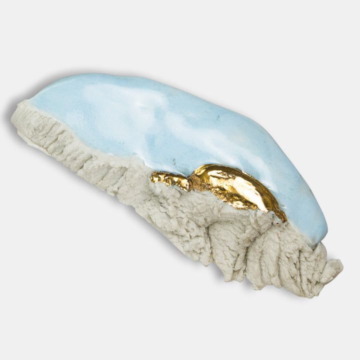 "Clarette" porcelain brooch