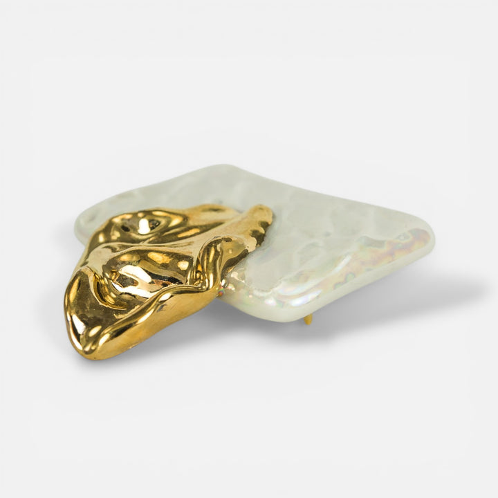 "Cecilia" porcelain brooch
