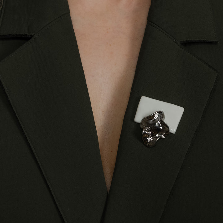 "Farah" porcelain brooch