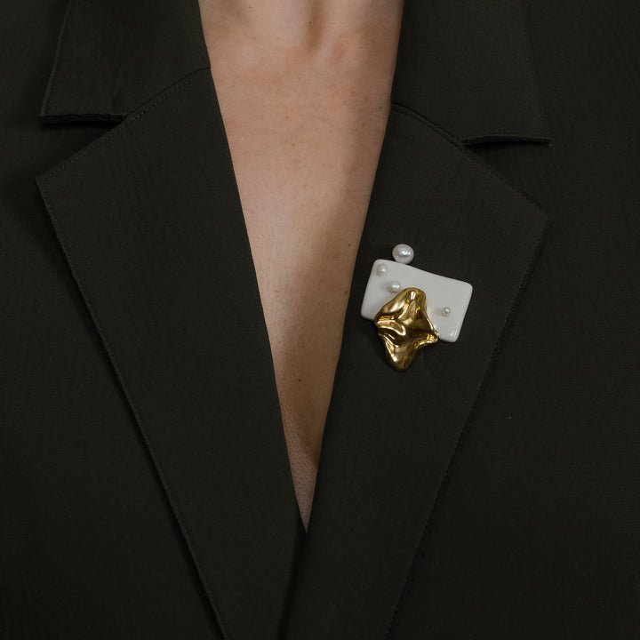 "Rafaella" porcelain brooch