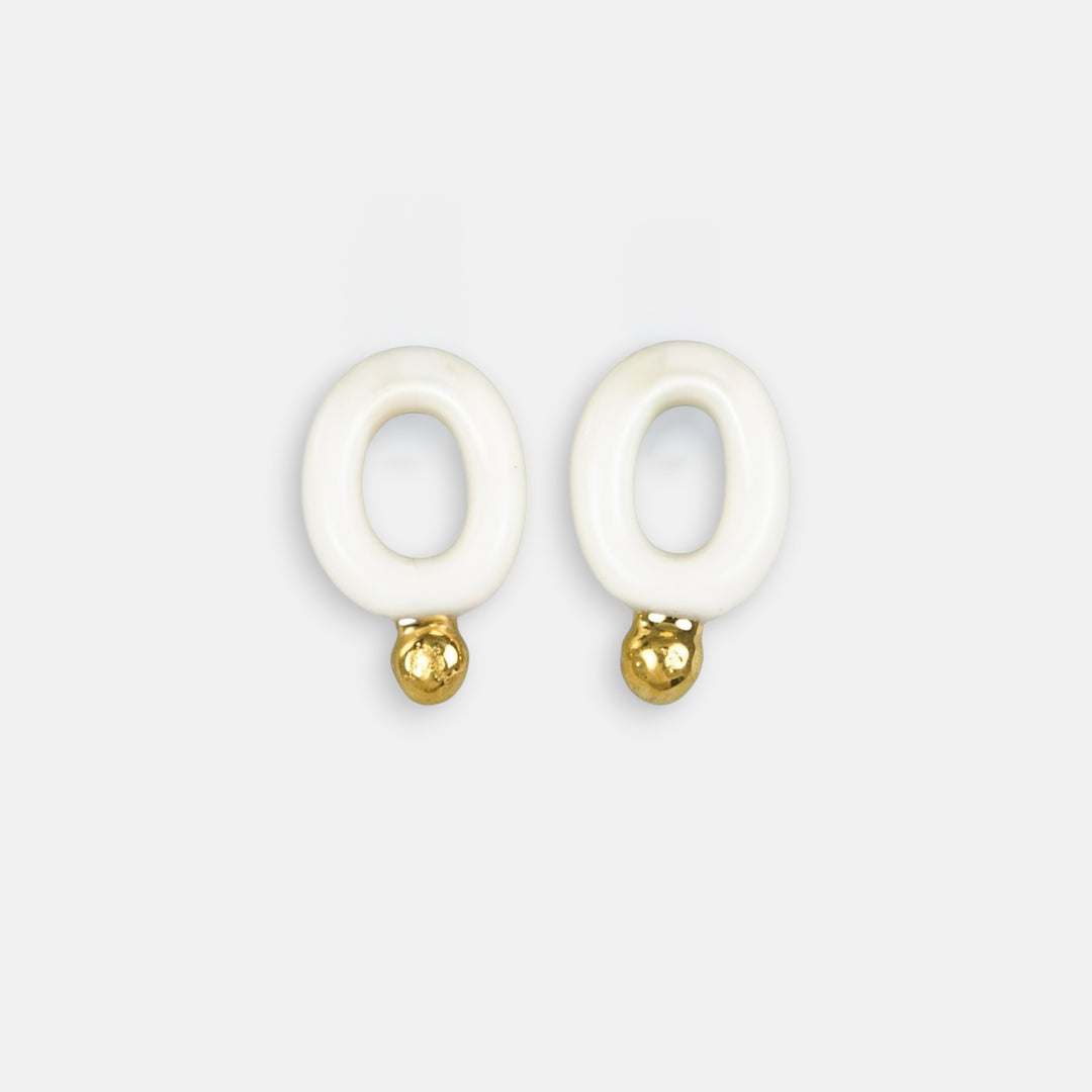 "Fern" Hoops With Charms Midi