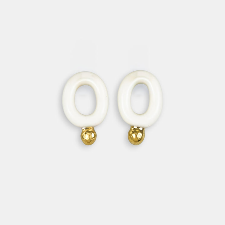 "Fern" Hoops With Charms Midi