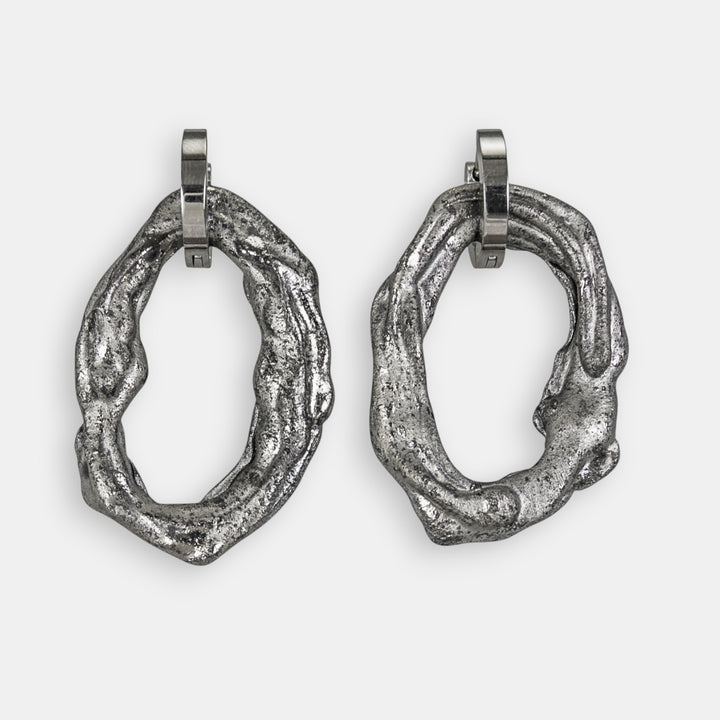 "Delara" Hoops With Charms Midi