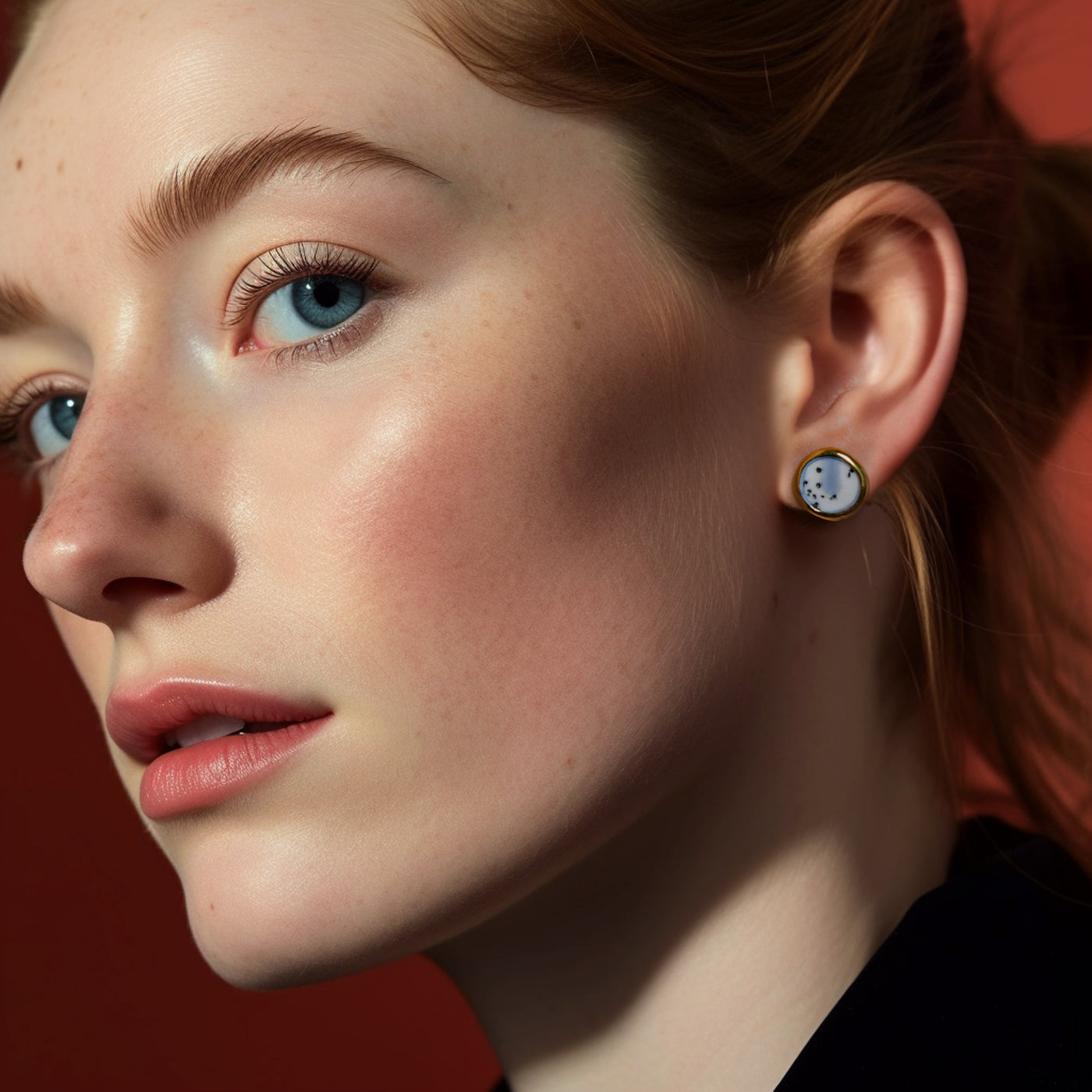 "Portia" porcelain earrings