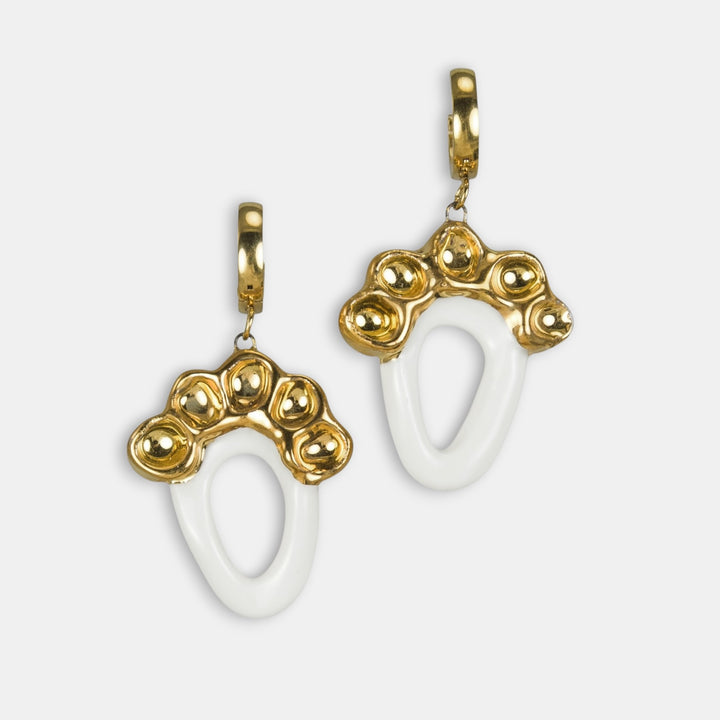 "Poppy" Porcelain Earrings