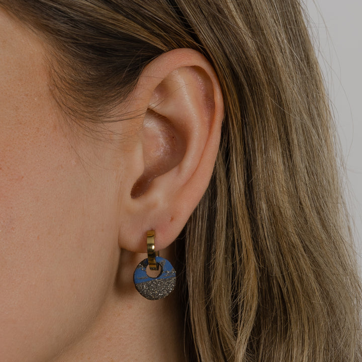 "Elka" Hoops With Charms Mini