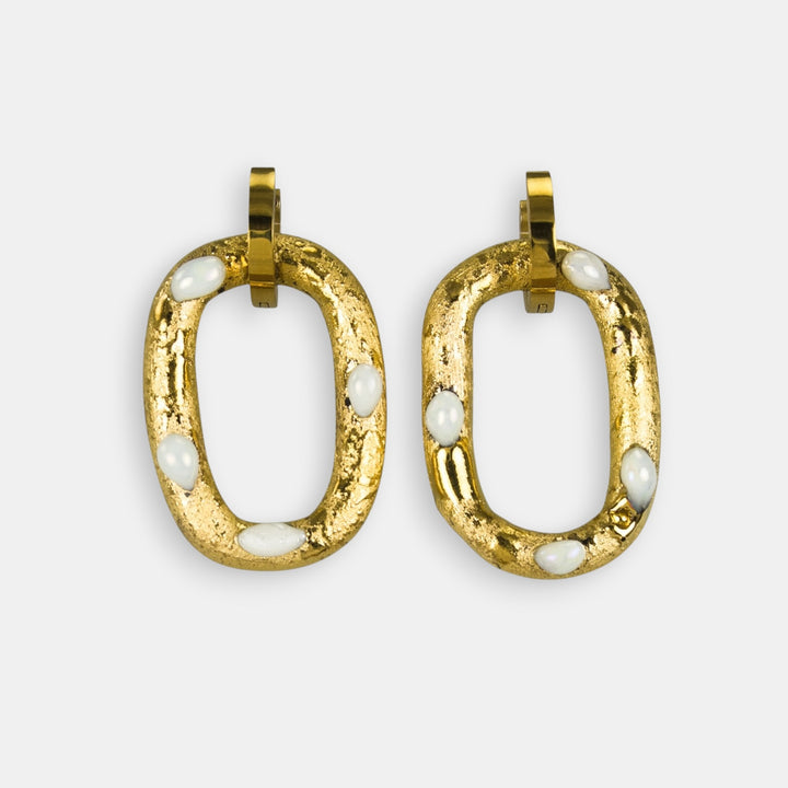 "Milla" Hoops With Charms Maxi
