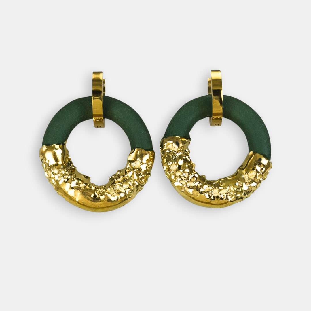 "Kiera" Hoops With Charms Maxi