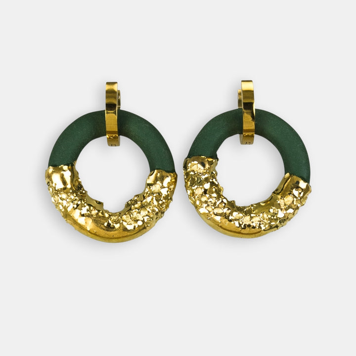 "Kiera" Hoops With Charms Maxi