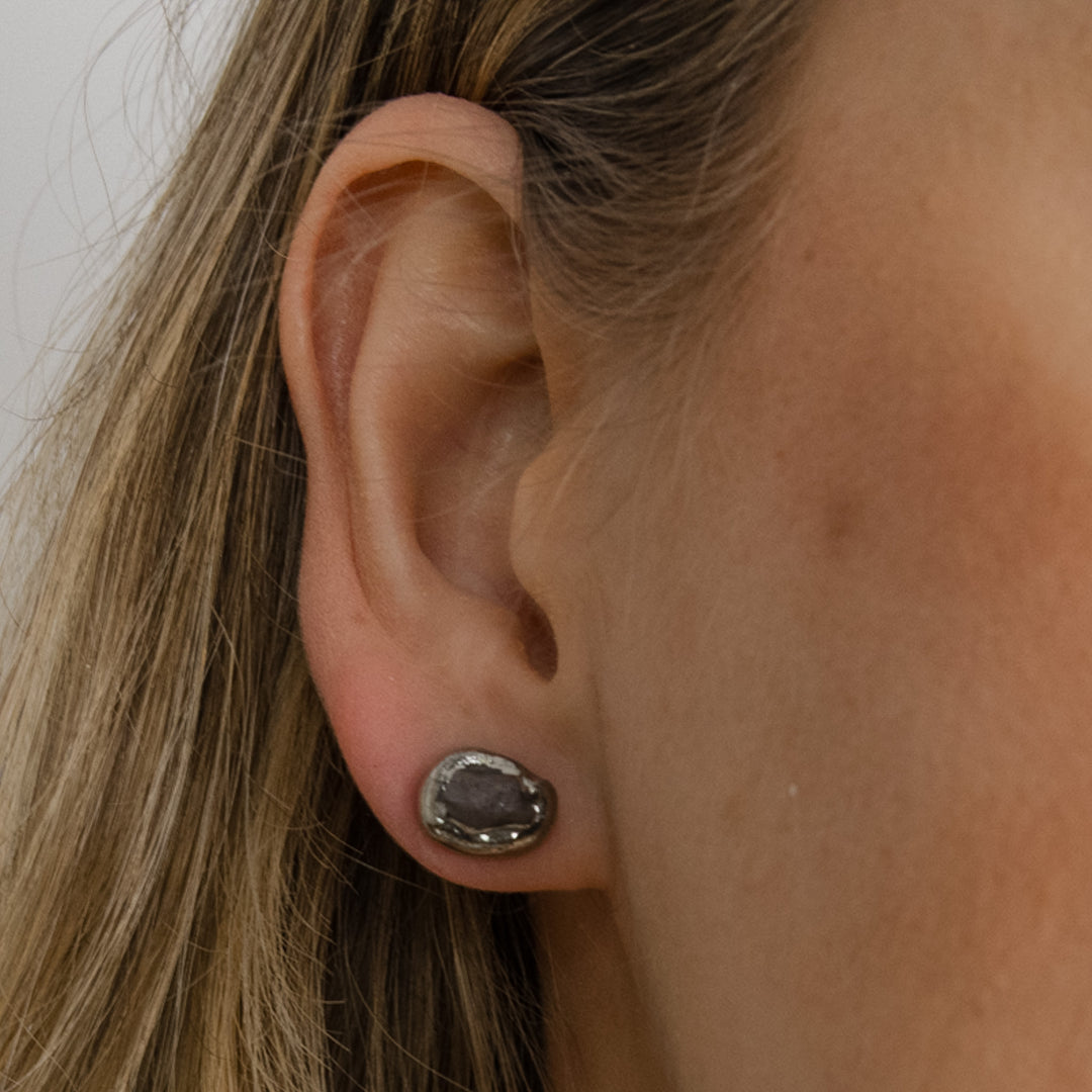 „Selene“ ooak porceliano auskarai