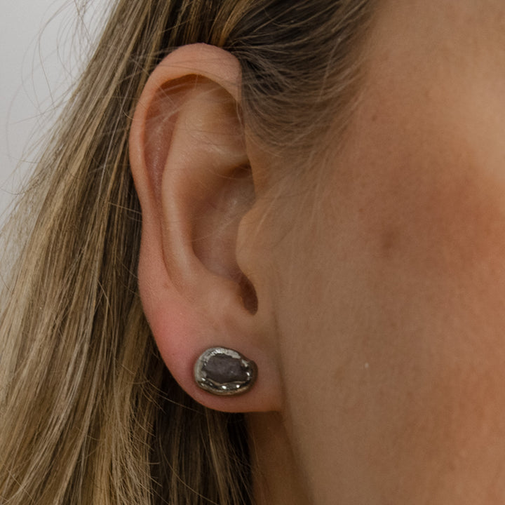 „Selene“ ooak porceliano auskarai