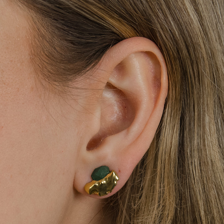 „Luna“ vienetiniai porceliano auskarai