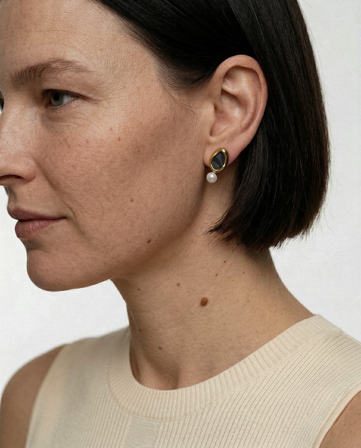 "Blerte" porcelain earrings