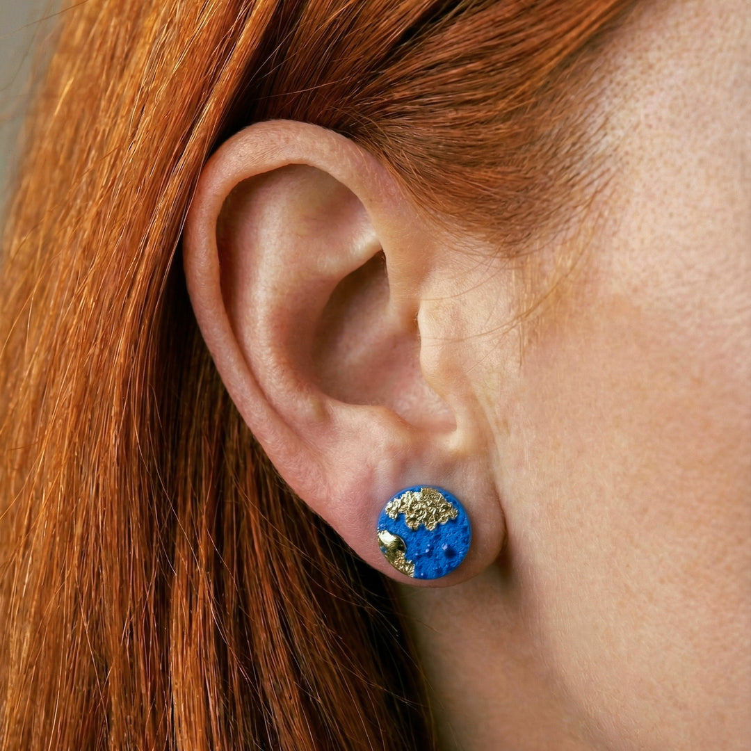 "Fauci" porcelain earrings