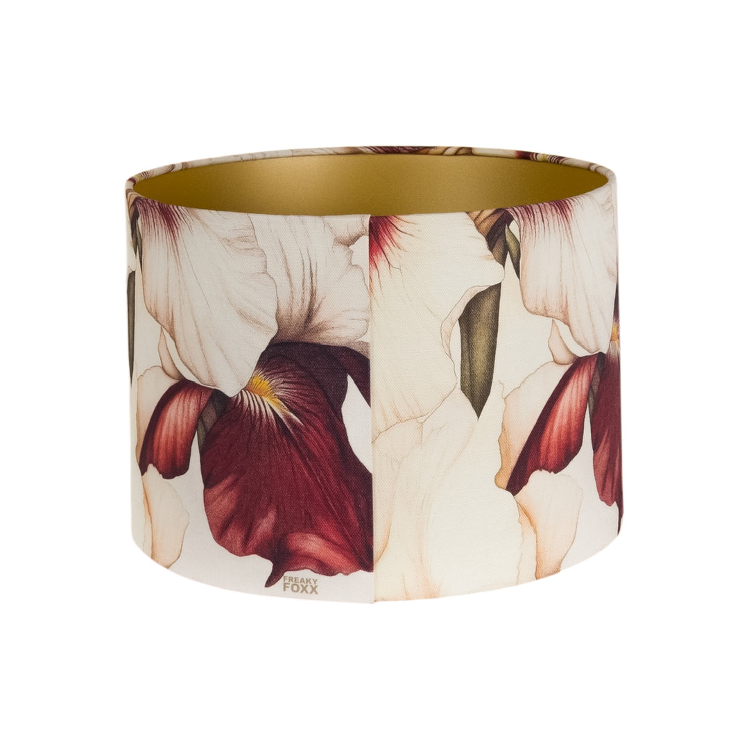 Burgundy Iris - Floral Lampshade