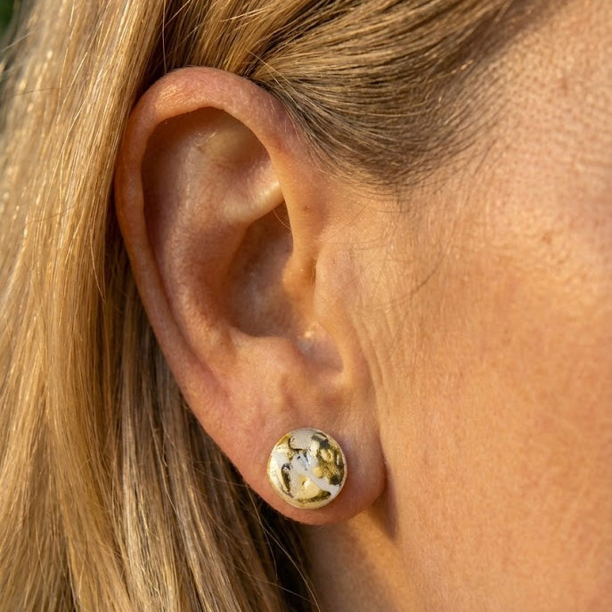 "Leola" porcelain earrings