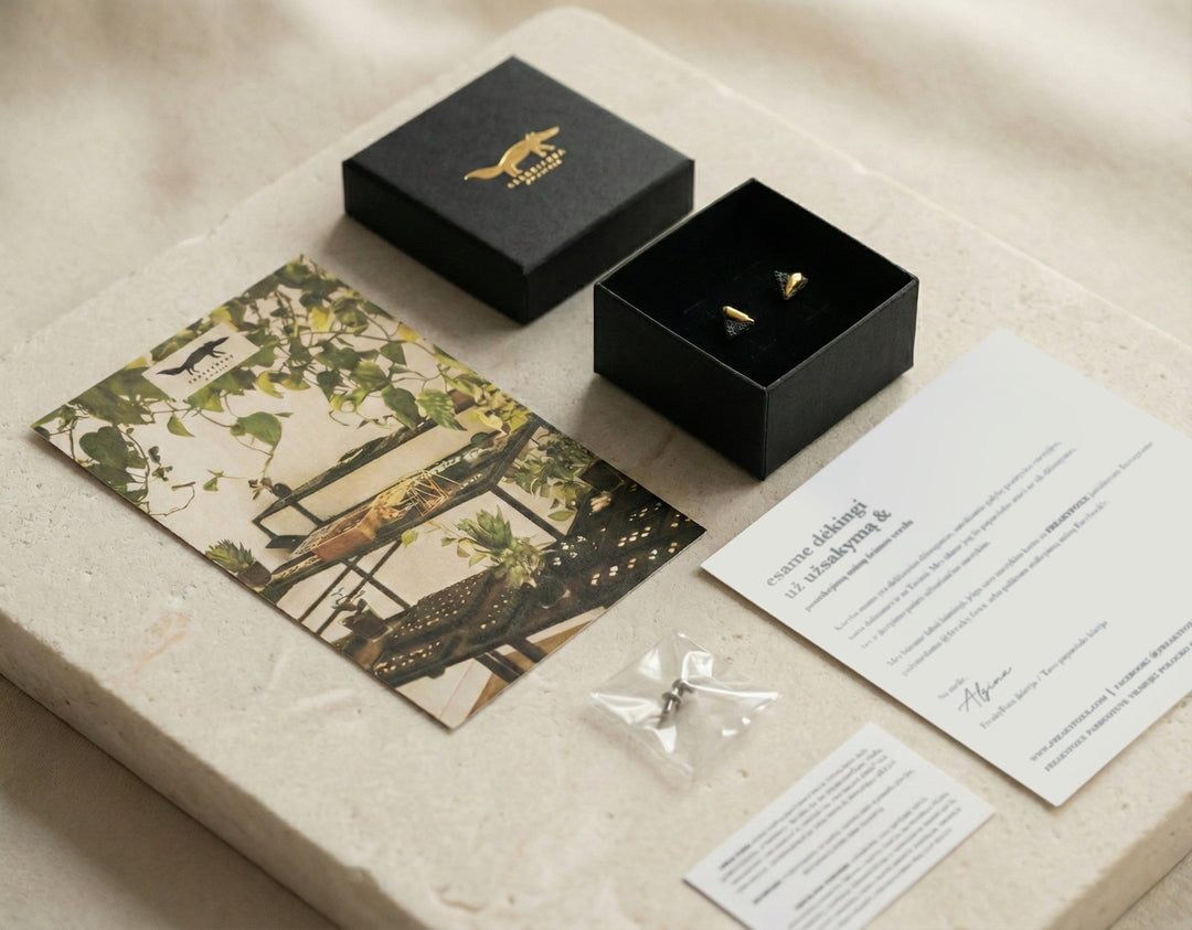 "Kea" porcelain earrings