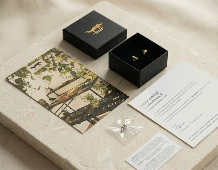 "Kea" porcelain earrings