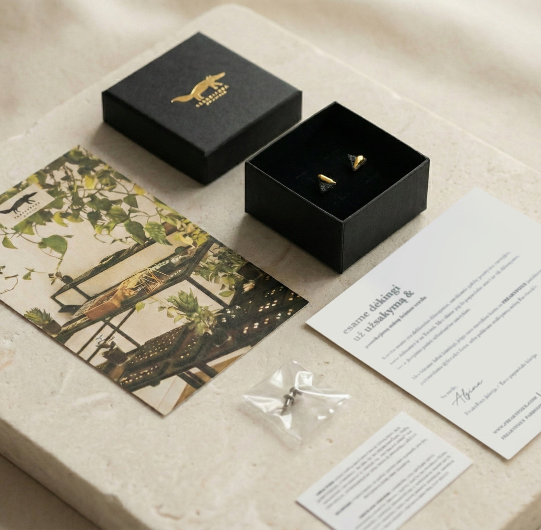 "Abril" porcelain earrings