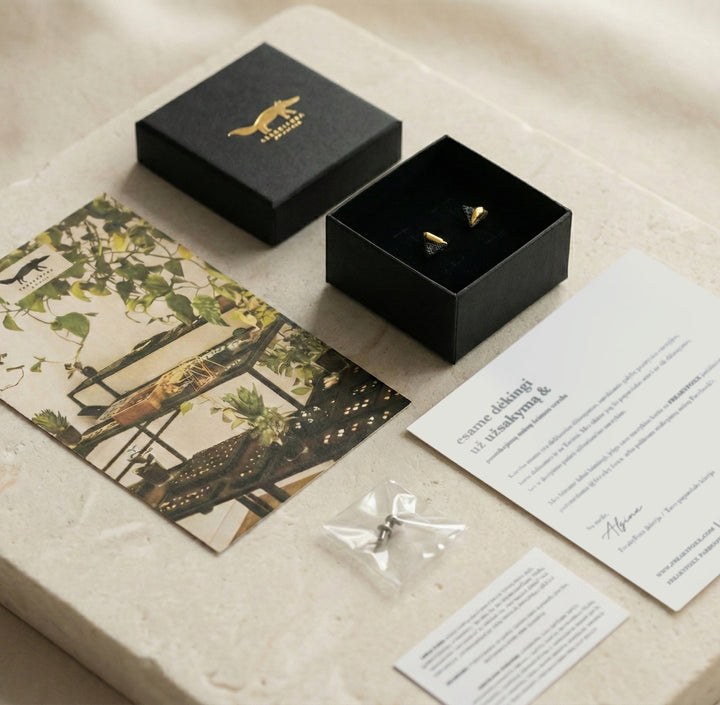 "Abril" porcelain earrings