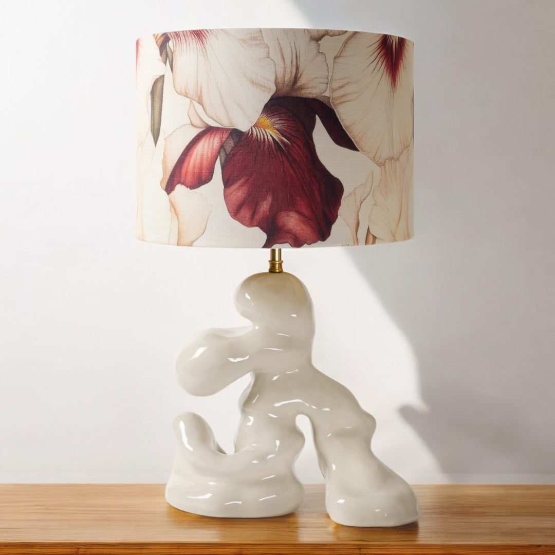 Burgundy Iris - Floral Lampshade ⌀20/30