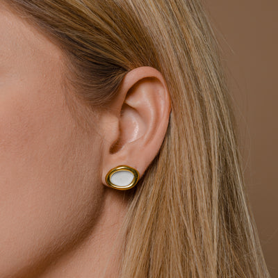 "Elmarie" porcelain earrings