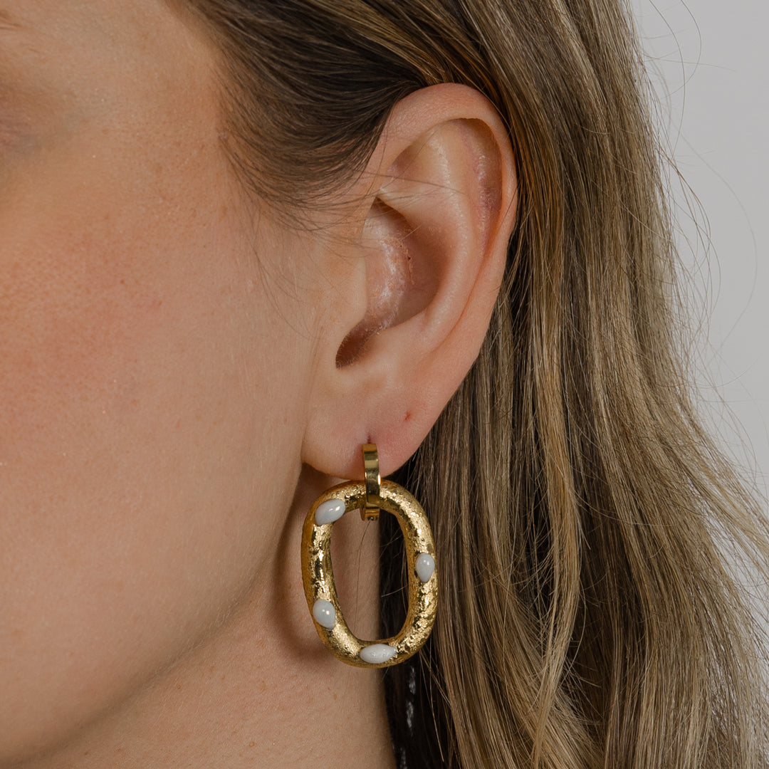 "Milla" Hoops With Charms Maxi