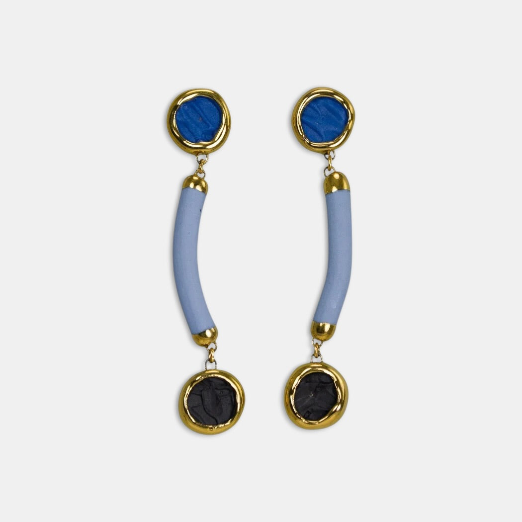 Rankų darbo porcelianiniai auskarai iš freakyfoxx