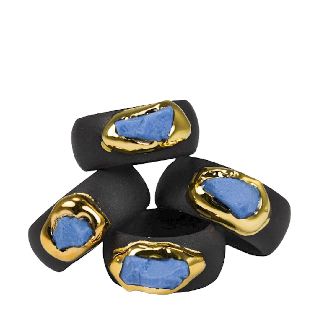 "Ula" Porcelain Ring With Gold