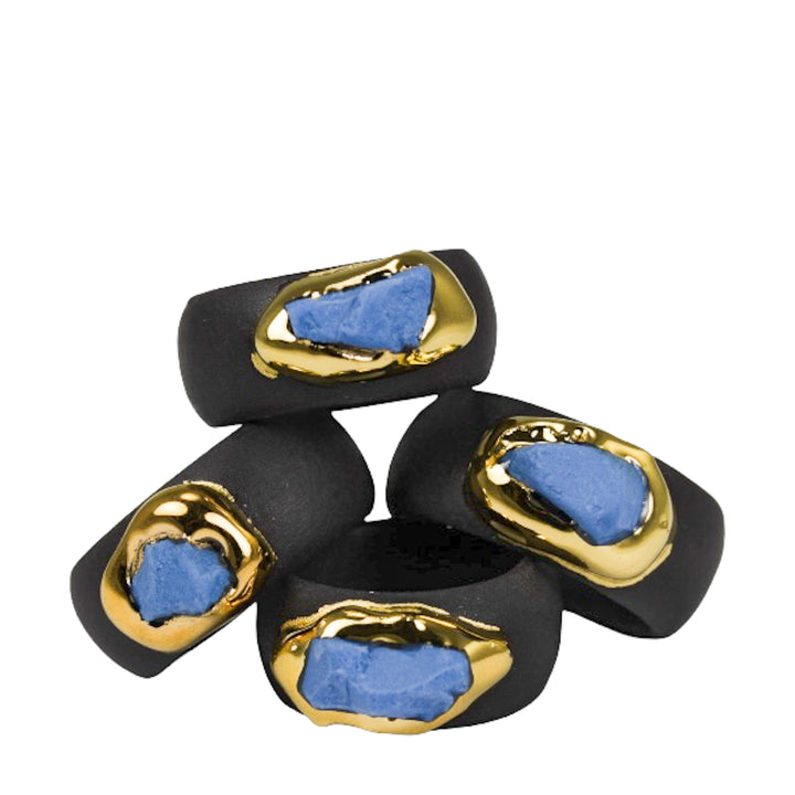 "Ula" Porcelain Ring With Gold