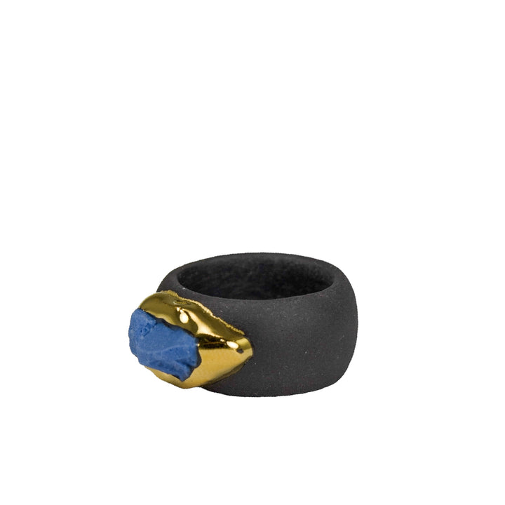 "Ula" Porcelain Ring With Gold