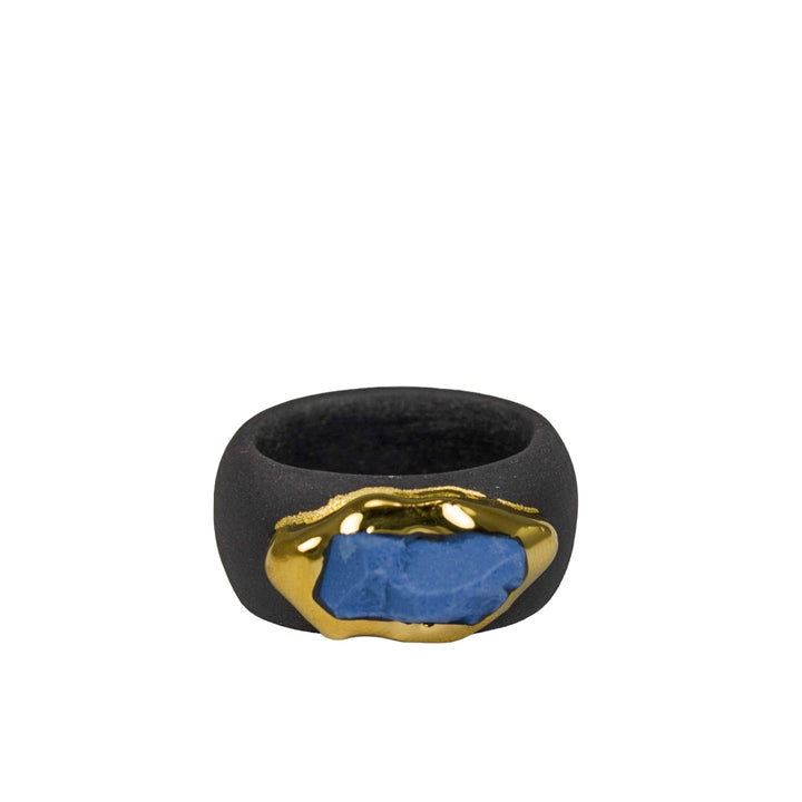 "Ula" Porcelain Ring With Gold