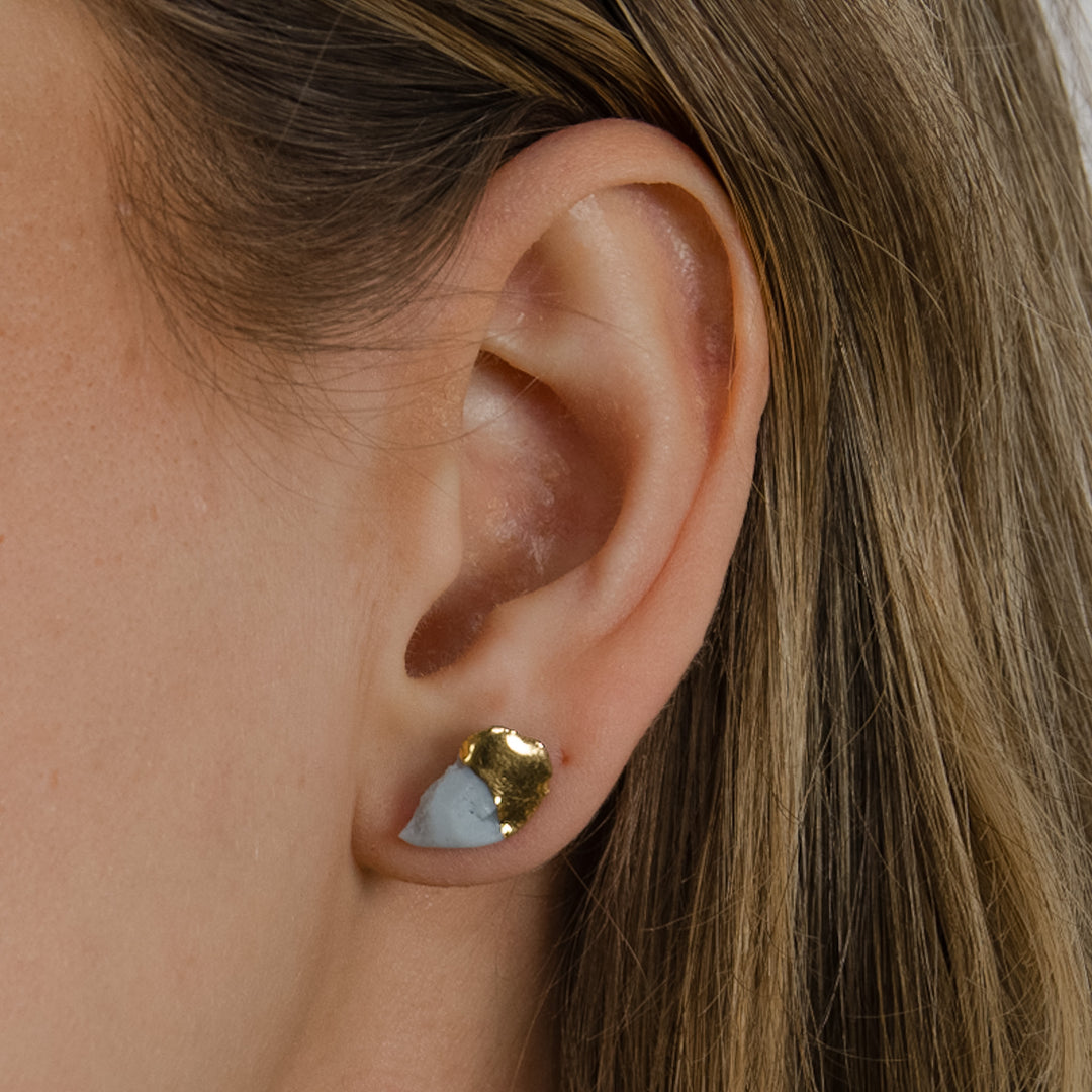 „Aubriela“ vienetiniai porceliano auskarai