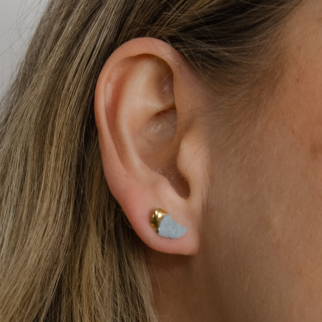 „Aubriela“ vienetiniai porceliano auskarai