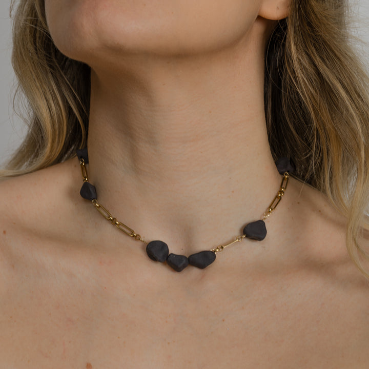 "Malaika" porcelain necklace