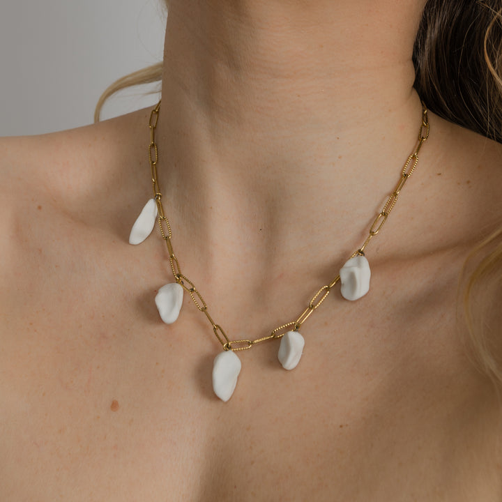 "Malika" porcelain necklace