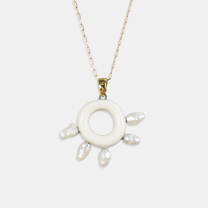 "Dahlia" porcelain necklace