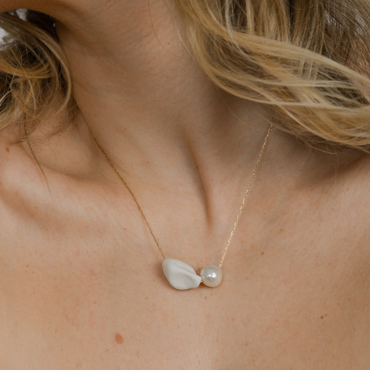 "Betiana" porcelain necklace