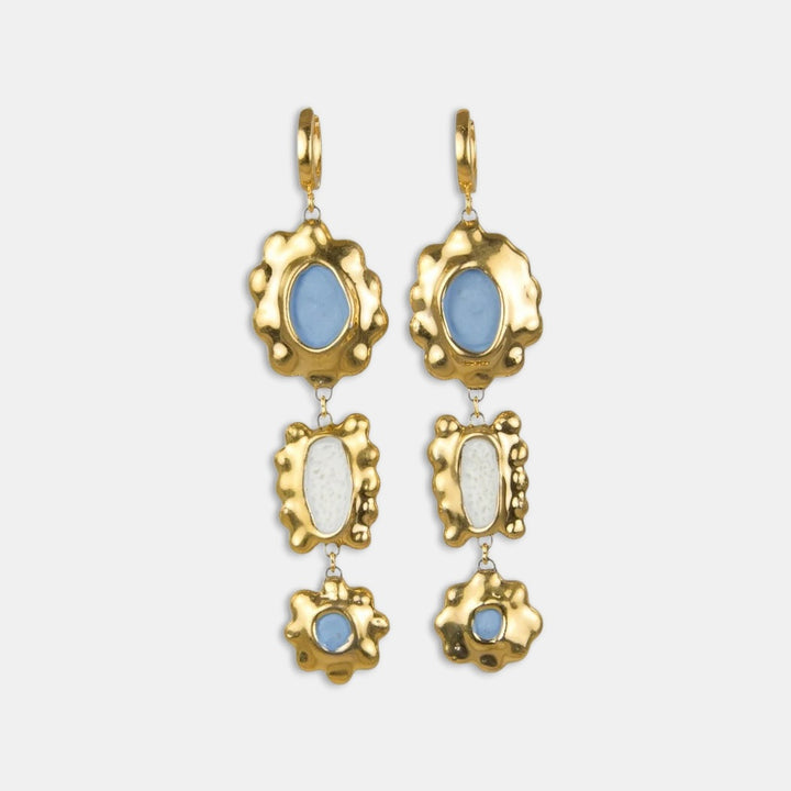 one of a kind porcelain earrings by freakyfoxx