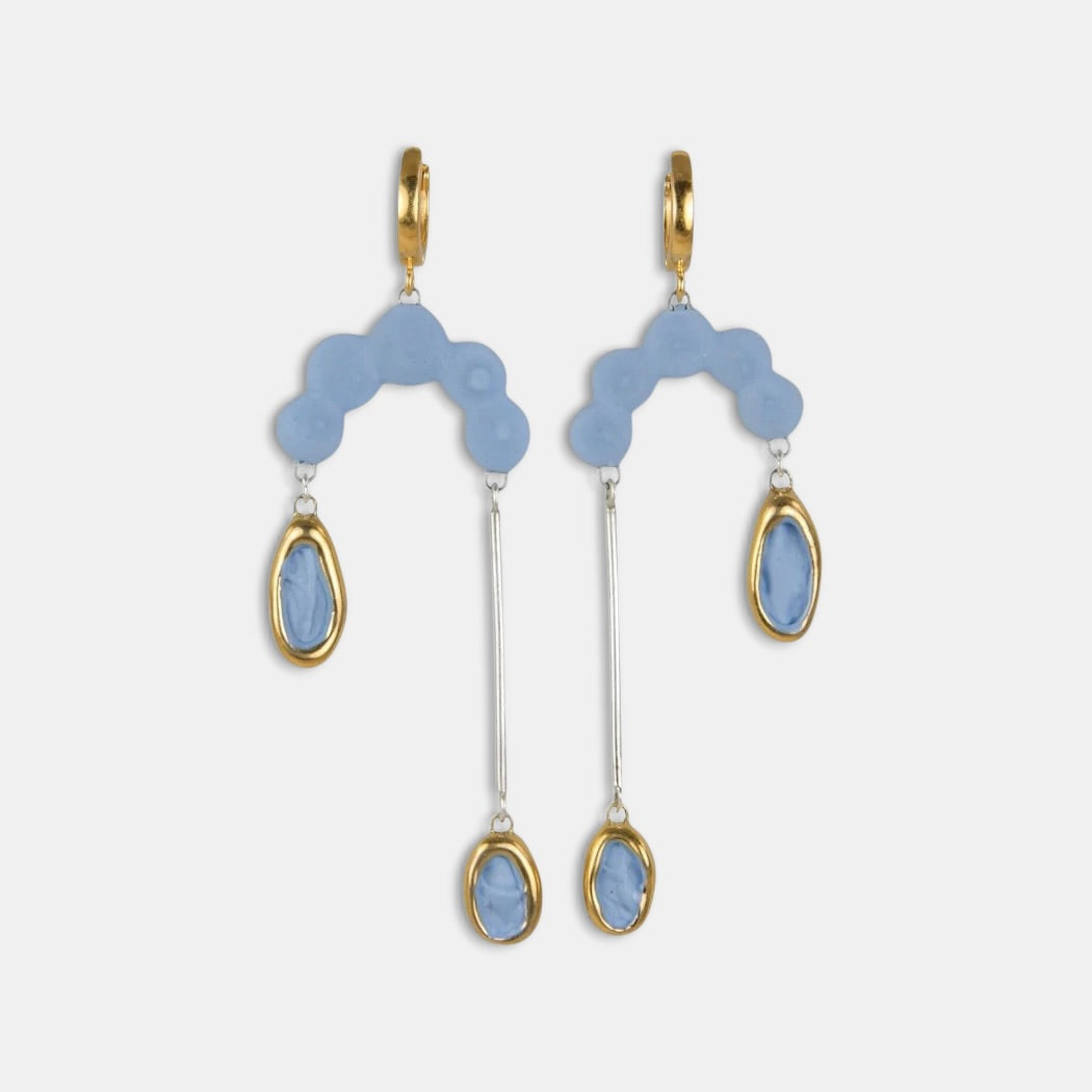 Rankų darbo porcelianiniai auskarai iš freakyfoxx